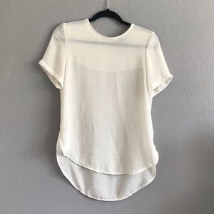 Semi Sheer Off-White Shirt